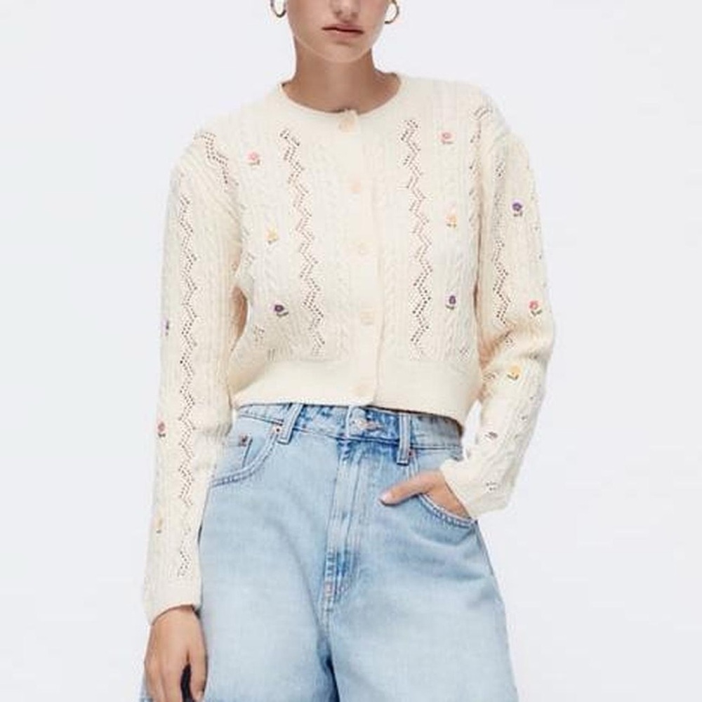 Zara cropped cardigan